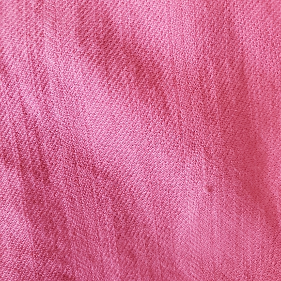 Madewell Button Front Shortsleeve Day Jumpsuit Easy Care Coral Cotton Blend - Picture 13 of 16